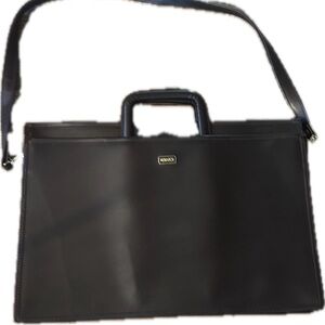 Monarch Black Leather briefcase